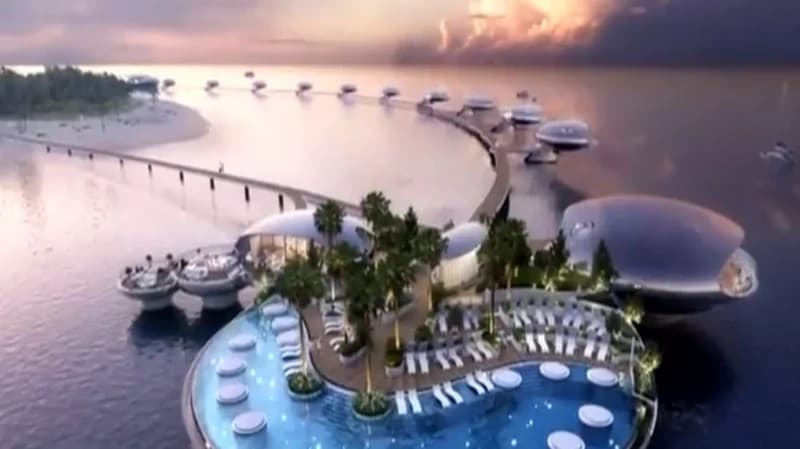 بالفيديو.. كيف تتم صناعة الفلل العائمة لجزيرة شيبارة في مشروع البحر الأحمر ؟