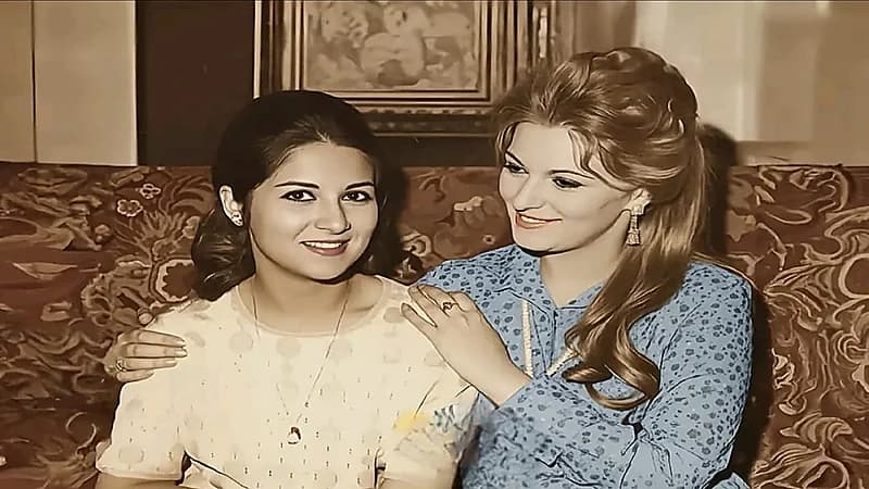 صورة نادرة تجمع مريم فخر الدين وبوسي قبل الشهرة