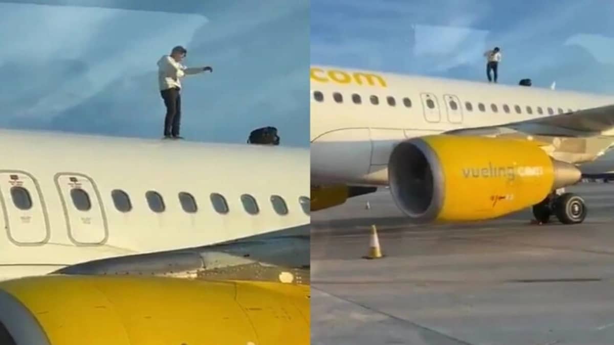 وصلة رقص على سطح طائرة تثير الرعب.. فيديو